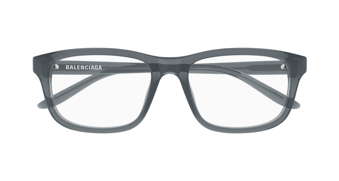 Gafas graduadas balenciaga bb0442oa 005 gris rectangular / squared unisex talla 55mm - Vista de detalle