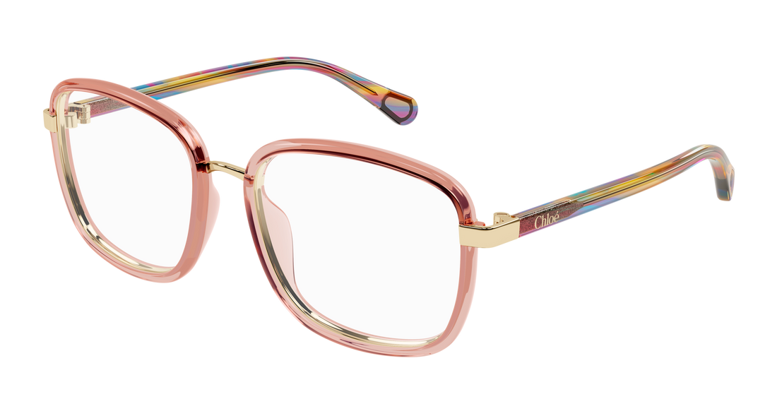 Brillen chloé cc0025o 001 rosa square infantil größe 49mm - Hauptansicht