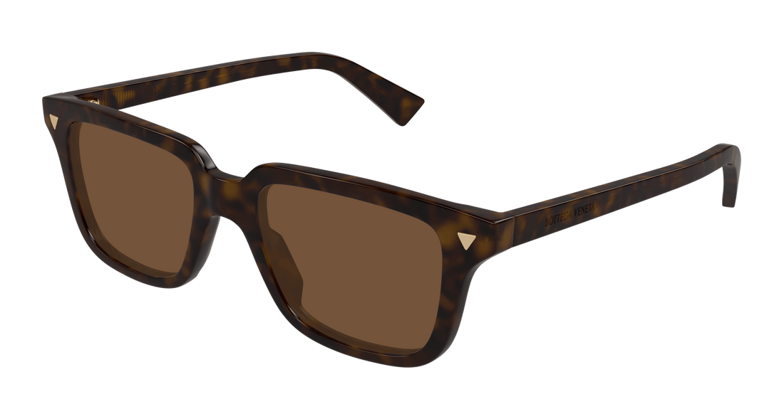 Óculos de sol bottega veneta bv1363s 002 havana square unisex tamanho 50mm - Vista principal