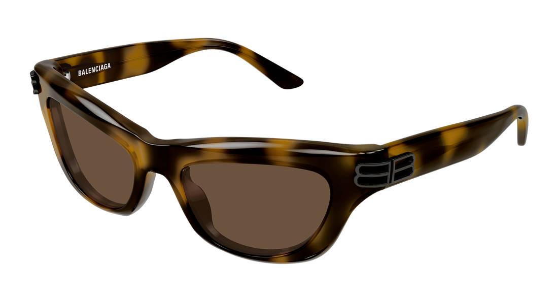 Lunettes de soleil balenciaga bb0430s 006 havana cat eye femenino taille 54mm - Vue principale