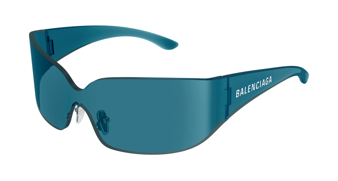 Sunglasses balenciaga bb0421s 003 azul mask unisex size 99mm - Main view