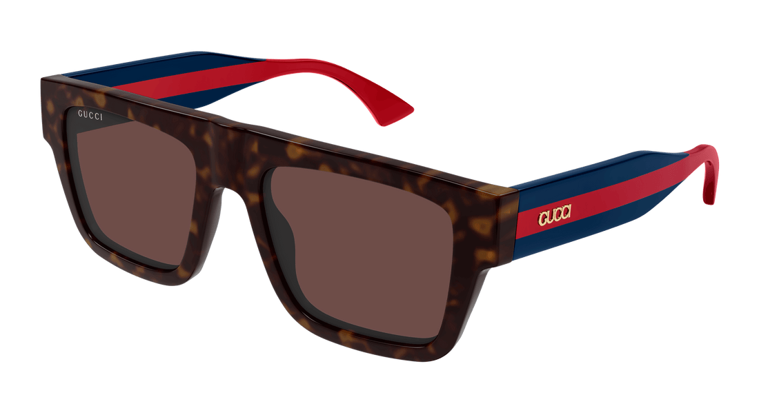 Occhiali da sole gucci gg1868s 002 havana square masculino taglia 53mm - Vista principale