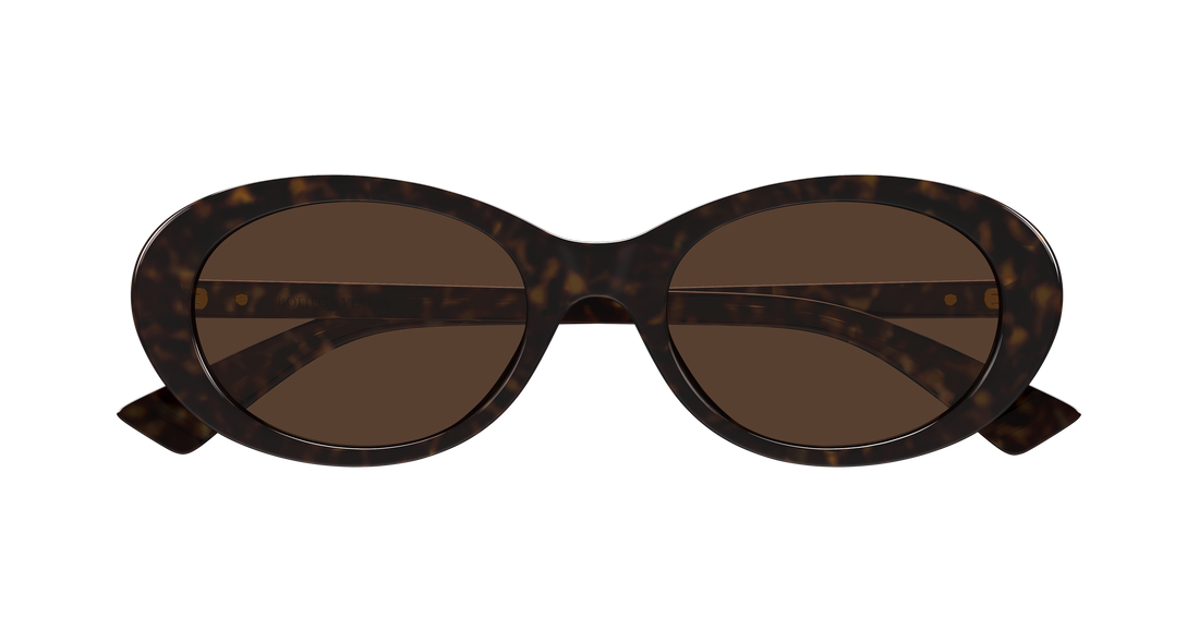 Occhiali da sole bottega veneta bv1415sk 002 havana round/oval/panthos femenino taglia 54mm - Vista dettagliata