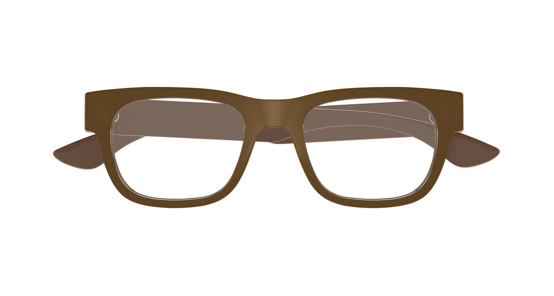 Brillen alexander mcqueen am0531o 003 marron rectangular / squared masculino größe 51mm - Detailansicht