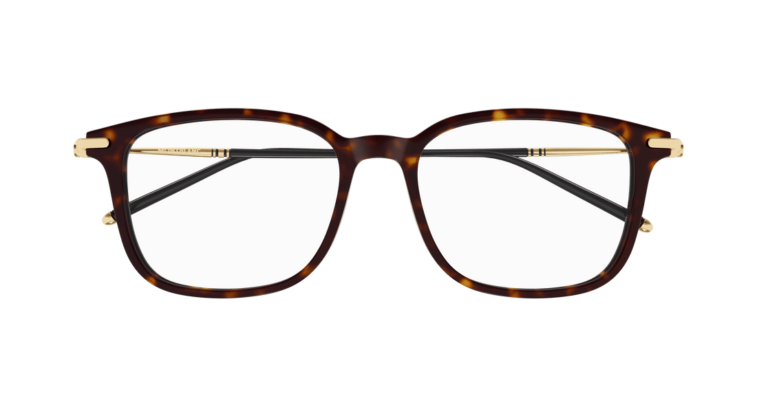 Gafas graduadas montblanc mb0413oa 003 havana cat eye masculino talla 54mm - Vista de detalle
