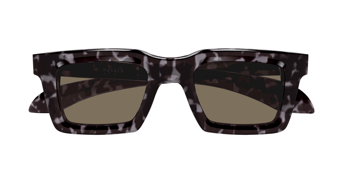 Sonnenbrillen alexander mcqueen am0506s 002 havana square masculino größe 50mm - Detailansicht