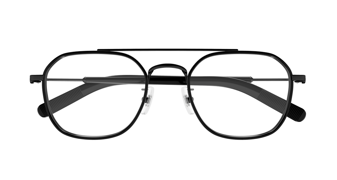 Occhiali da vista montblanc mb0391oa 004 negro geometric masculino taglia 51mm - Vista dettagliata
