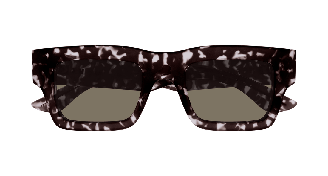 Occhiali da sole alexander mcqueen am0508s 002 havana cat eye masculino taglia 50mm - Vista dettagliata