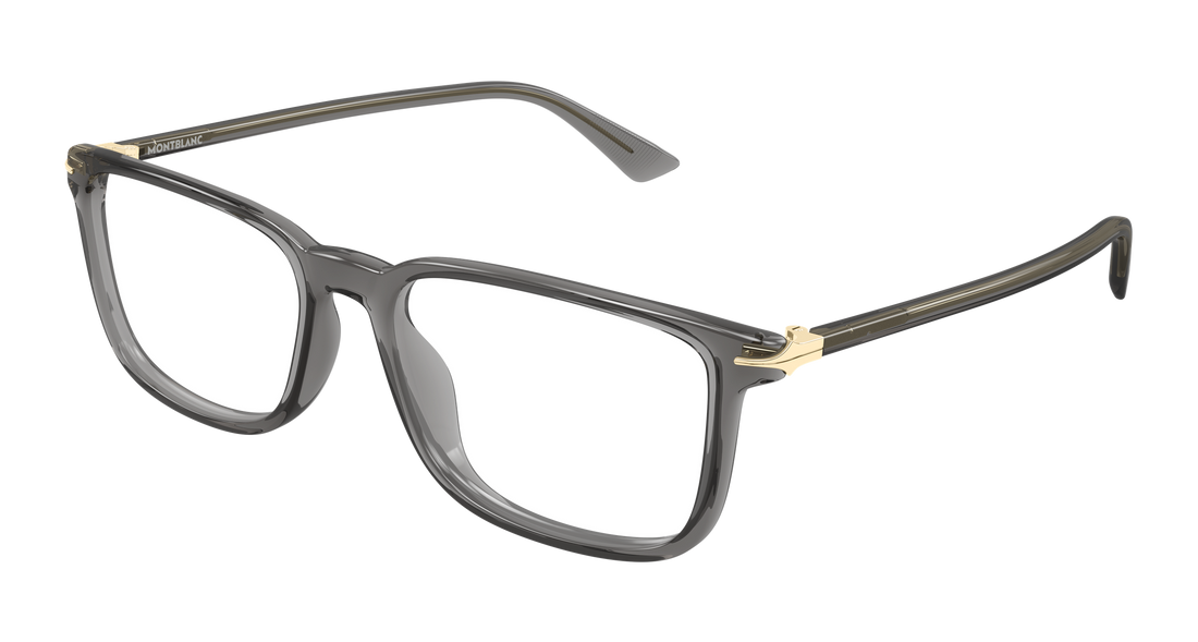 Occhiali da vista montblanc mb0437o 003 gris rectangular / squared masculino taglia 54mm - Vista principale