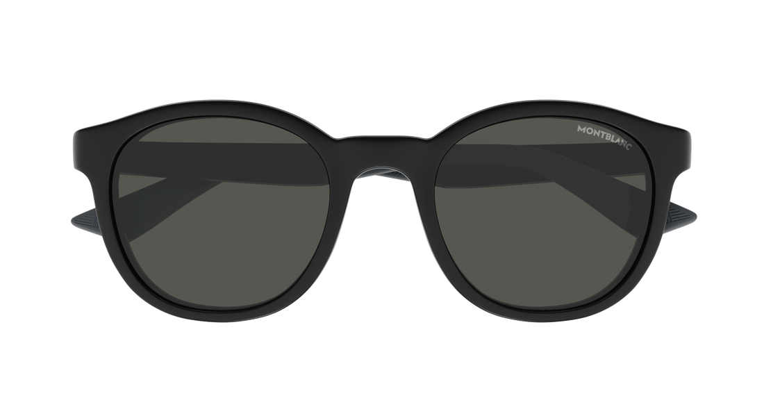Zonnebrillen montblanc mb0398s 002 negro round masculino maat 51mm - Detailaanzicht