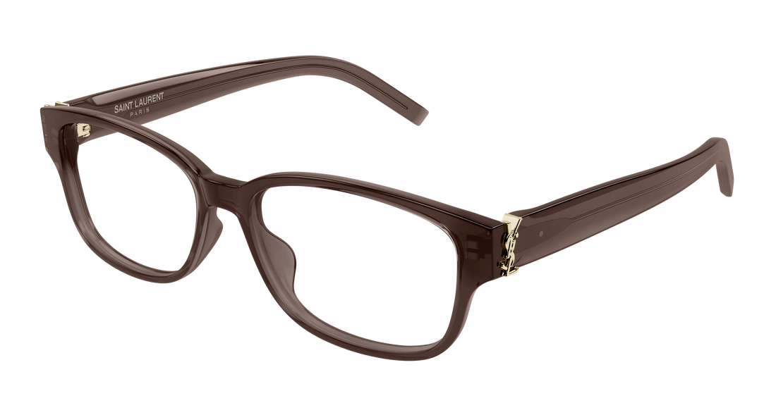 Prescription glasses saint laurent sl m149 011 marron square unisex size 55mm - Main view
