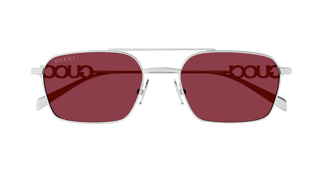 Gafas de sol gucci gg1804s 004 plateado square femenino talla 54mm - Vista de detalle