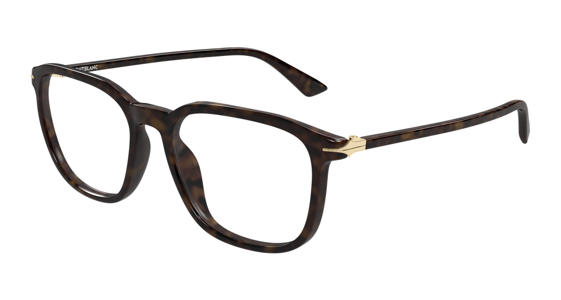 Occhiali da vista montblanc mb0438o 002 havana rectangular / squared masculino taglia 53mm - Vista principale