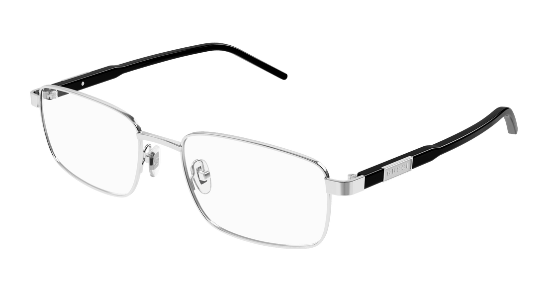 Occhiali da vista gucci gg1801o 005 plateado square masculino taglia 56mm - Vista principale