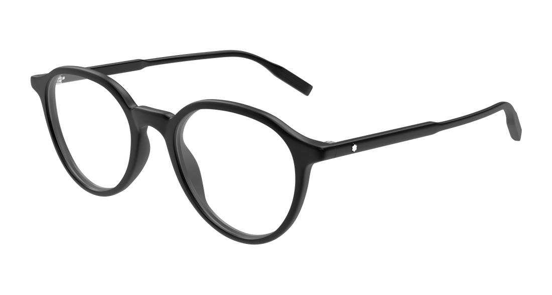 Occhiali da vista montblanc mb0291o 009 negro round/oval/panthos masculino taglia 50mm - Vista principale