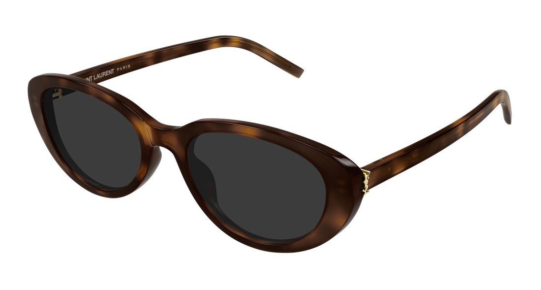 Sonnenbrillen saint laurent sl m154 003 havana round/oval/panthos femenino größe 55mm - Hauptansicht
