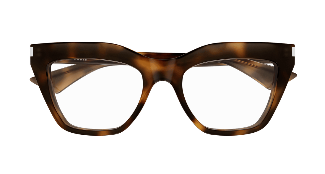 Brillen saint laurent sl 760 003 havana cat eye femenino größe 54mm - Detailansicht