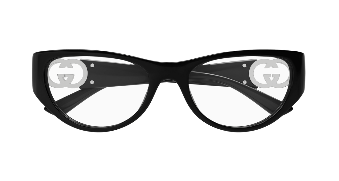 Gafas graduadas gucci gg1825o 001 negro cat eye femenino talla 54mm - Vista de detalle