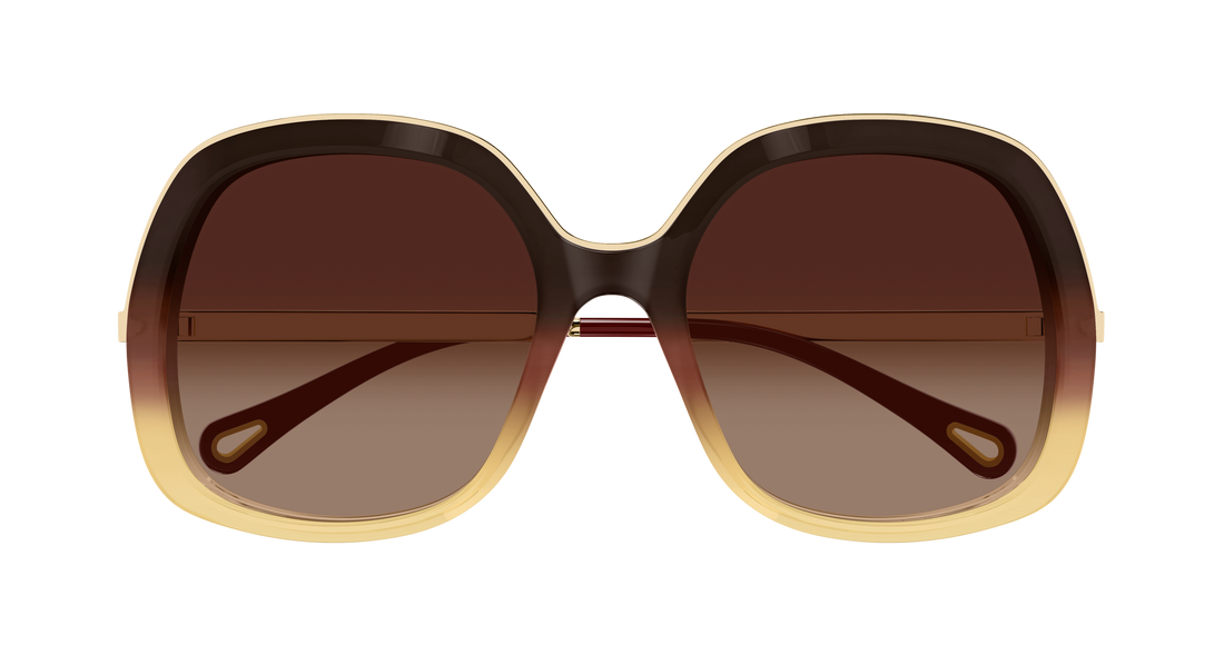 Sunčane naočale chloé ch0327s 006 marron rectangular / squared femenino veličina 56mm - Detaljni prikaz