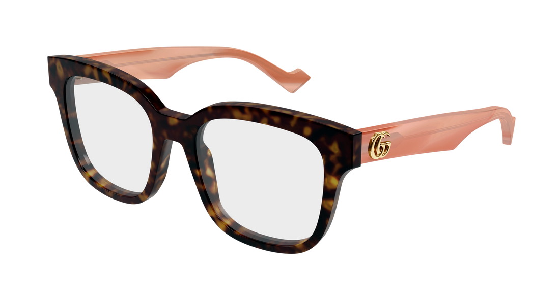 Occhiali da vista gucci gg0958o 014 havana rectangular / squared femenino taglia 52mm - Vista principale