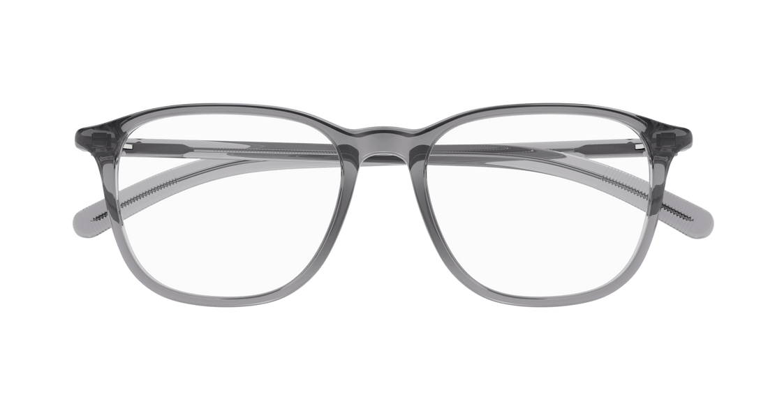 Óculos graduados montblanc mb0386o 004 gris square masculino tamanho 52mm - Vista de detalhe