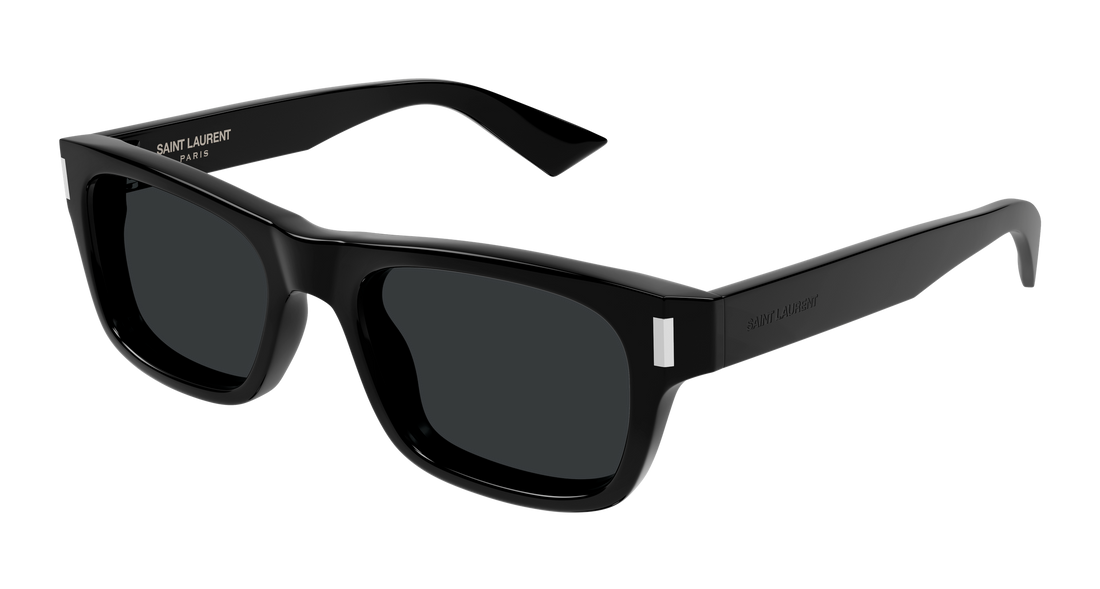 Óculos de sol saint laurent sl 83 001 negro rectangular / squared unisex tamanho 53mm - Vista principal