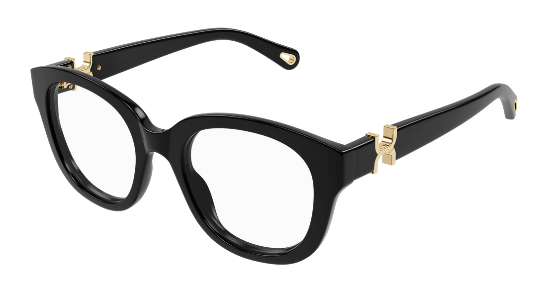 Prescription glasses chloé ch0304o 001 negro round femenino size 51mm - Main view