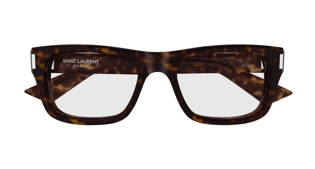 Brillen saint laurent sl 83 opt 002 havana rectangular / squared unisex größe 53mm - Detailansicht