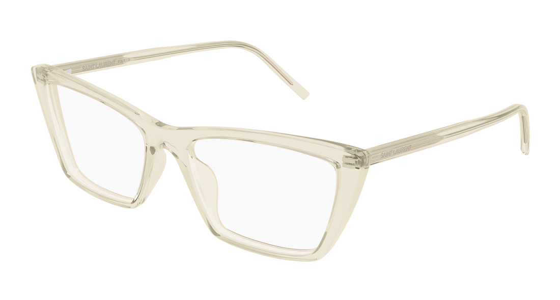 Óculos graduados saint laurent sl 737 mica thin opt 007 amarillo rectangular / squared femenino tamanho 54mm - Vista principal