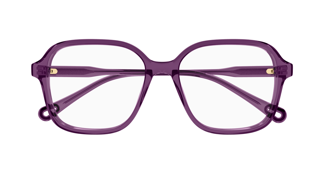 Prescription glasses chloé ch0313o 004 burdeos square femenino size 54mm - Detailed view