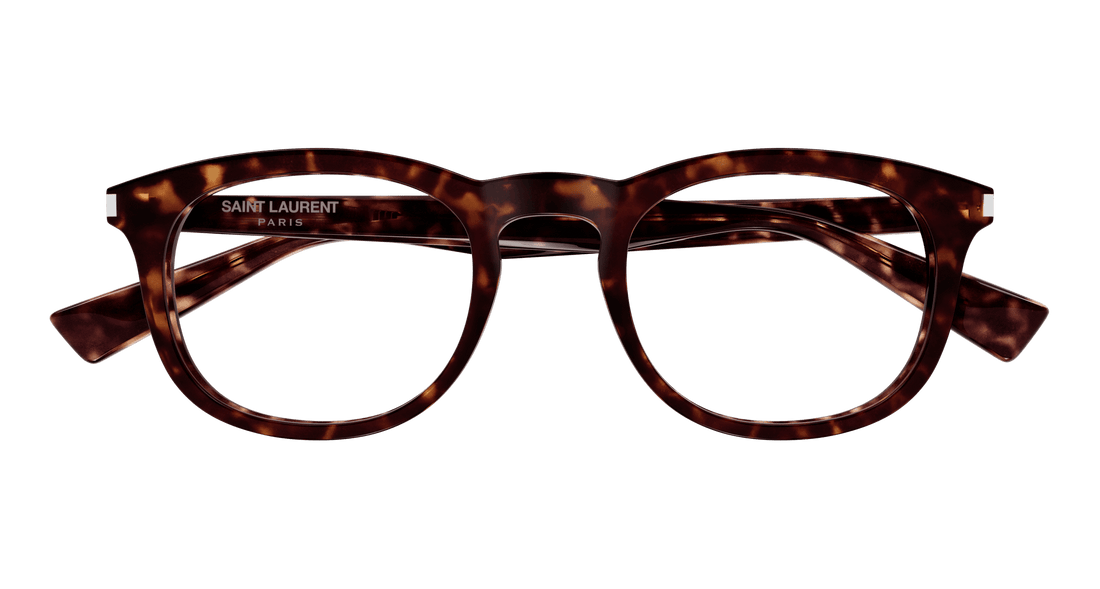 Óculos graduados saint laurent sl 813 002 havana square unisex tamanho 50mm - Vista de detalhe