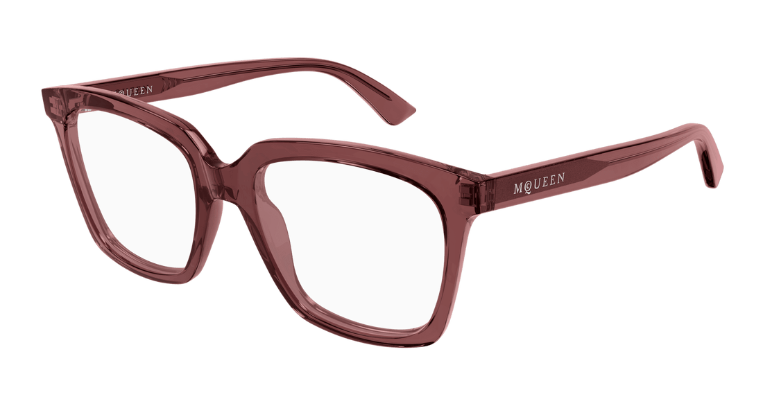 Brillen alexander mcqueen am0513o 004 violeta cat eye femenino größe 53mm - Hauptansicht