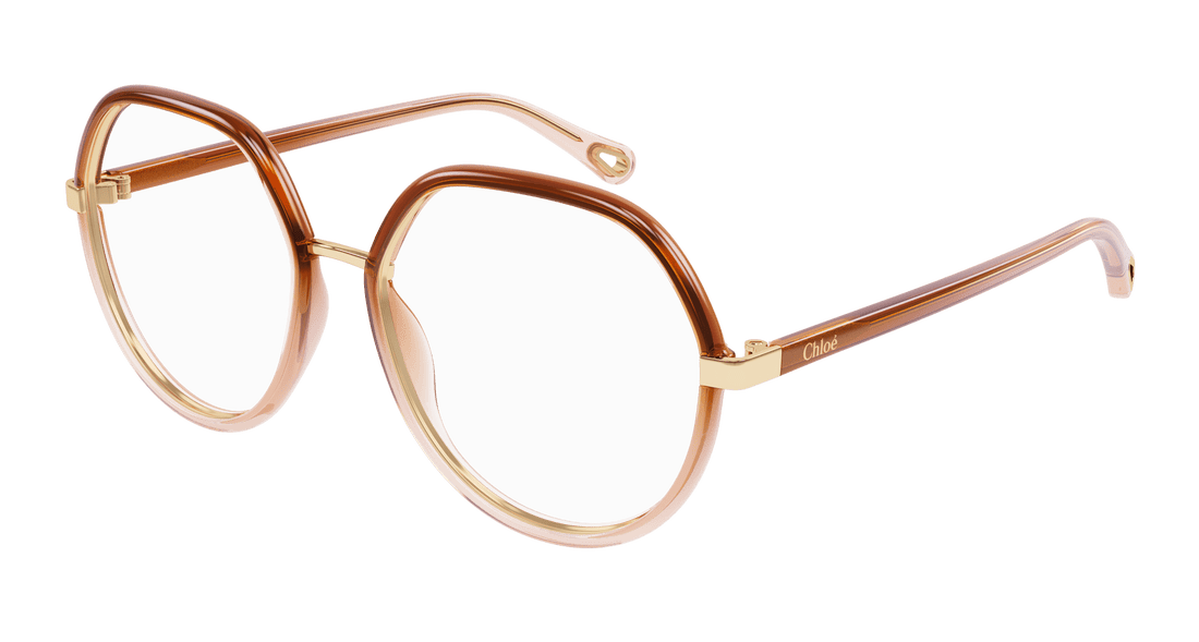 Brillen chloé ch0131o 008 marron pilot femenino größe 51mm - Hauptansicht