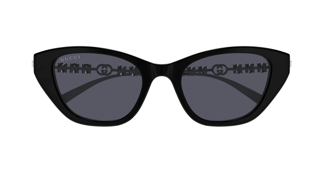Óculos de sol gucci gg1968s 002 negro cat eye femenino tamanho 50mm - Vista de detalhe