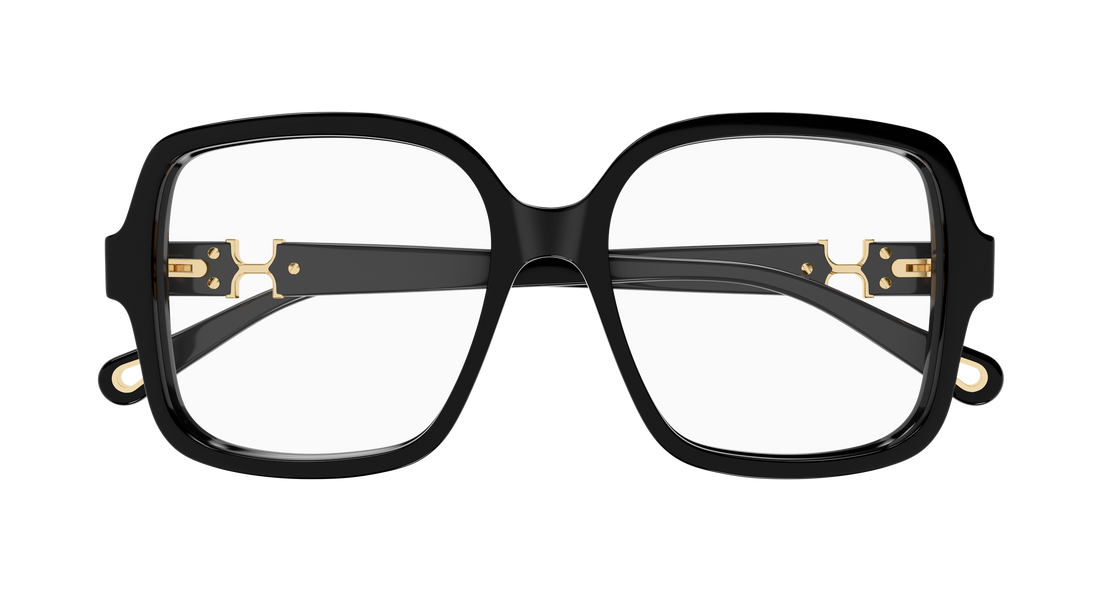 Briller chloé ch0335o 001 negro rectangular / squared femenino størrelse 54mm - Detaljeret visning