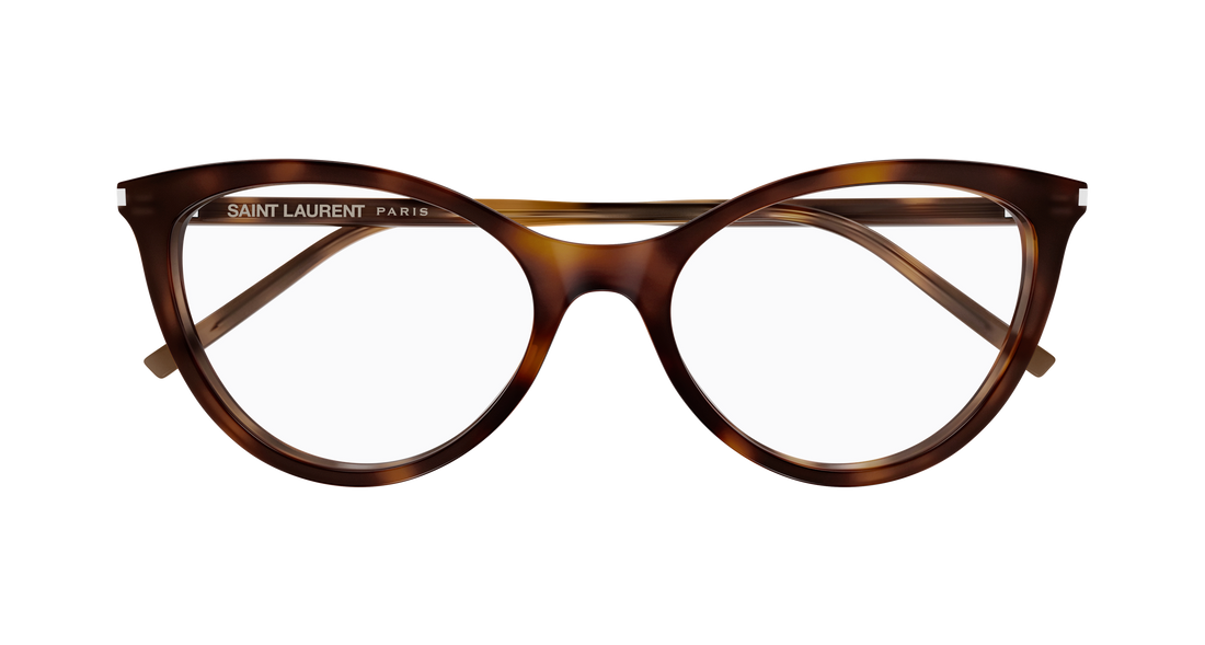 Brillen saint laurent sl 833 003 havana cat eye femenino größe 55mm - Detailansicht