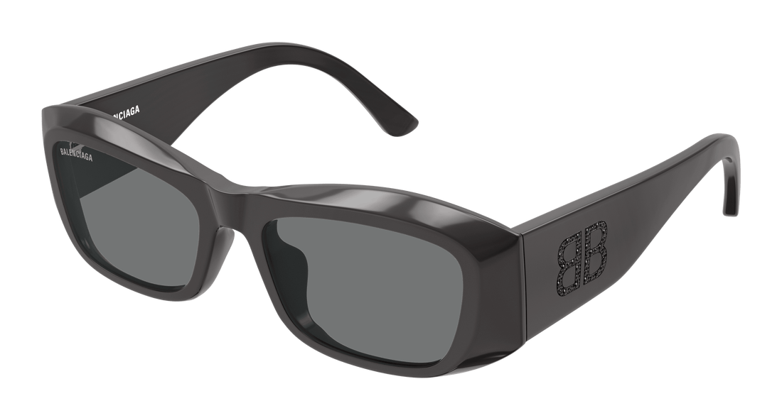 Sunglasses balenciaga bb0397sa 004 gris square femenino size 54mm - Main view