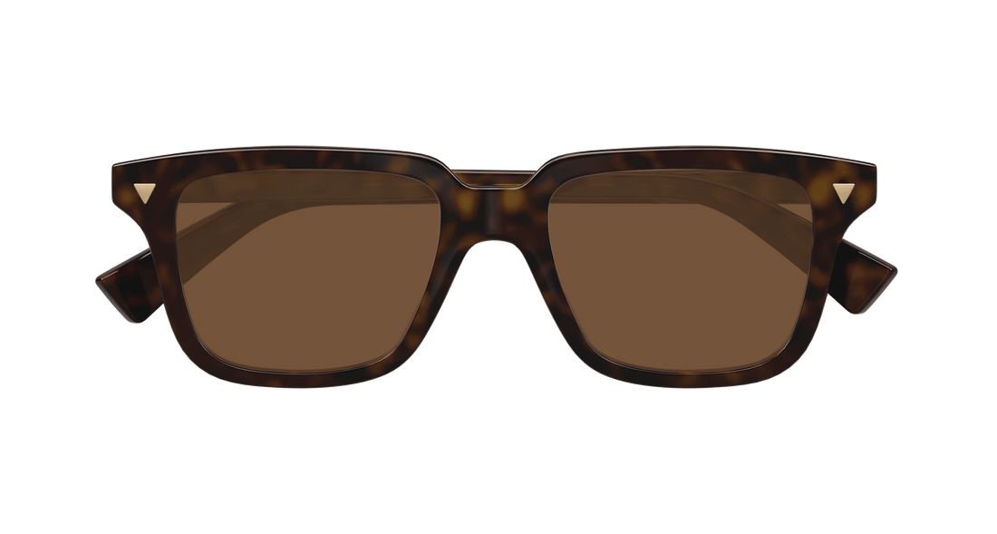 Óculos de sol bottega veneta bv1363s 002 havana square unisex tamanho 50mm - Vista de detalhe