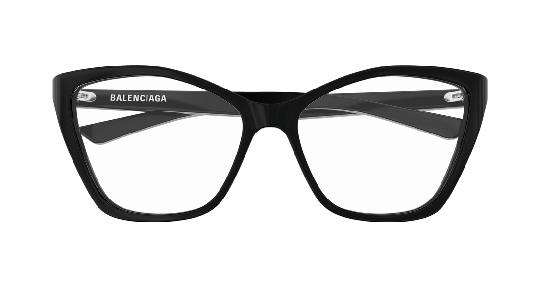 Gafas graduadas balenciaga bb0405o 001 negro butterfly femenino talla 57mm - Vista de detalle