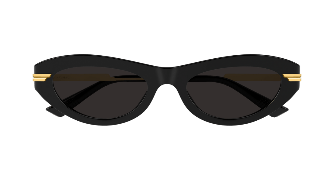 Óculos de sol bottega veneta bv1368s 001 negro round femenino tamanho 53mm - Vista de detalhe