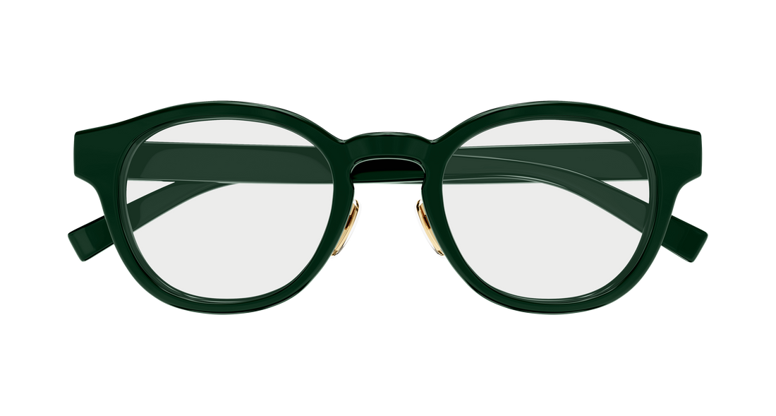 Occhiali da vista gucci gg1988ok 003 verde round/oval/panthos masculino taglia 49mm - Vista dettagliata