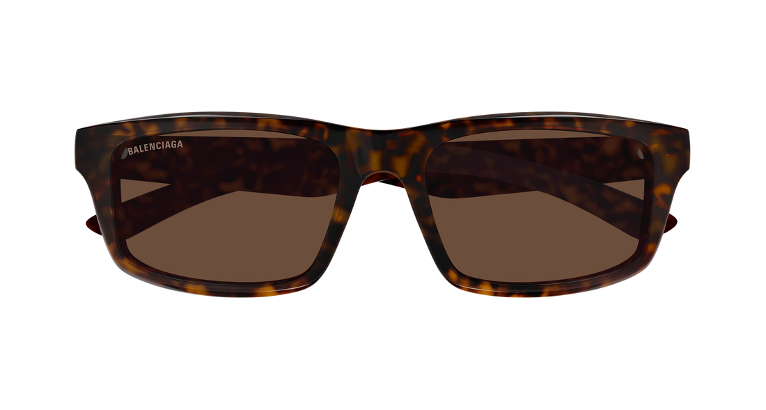 Sunglasses balenciaga bb0424sk 002 havana rectangular / squared masculino size 56mm - Detailed view