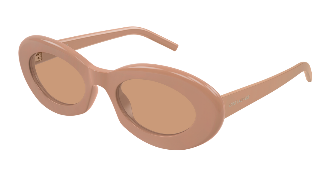 Óculos de sol saint laurent sl 594 010 marron round/oval/panthos femenino tamanho 52mm - Vista principal