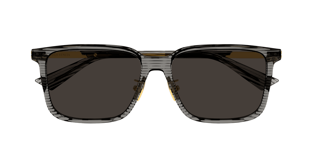 Óculos de sol bottega veneta bv1374sk 007 havana square masculino tamanho 57mm - Vista de detalhe