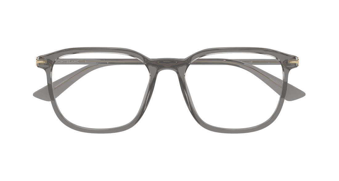 Gafas graduadas montblanc mb0438o 003 gris rectangular / squared masculino talla 53mm - Vista de detalle