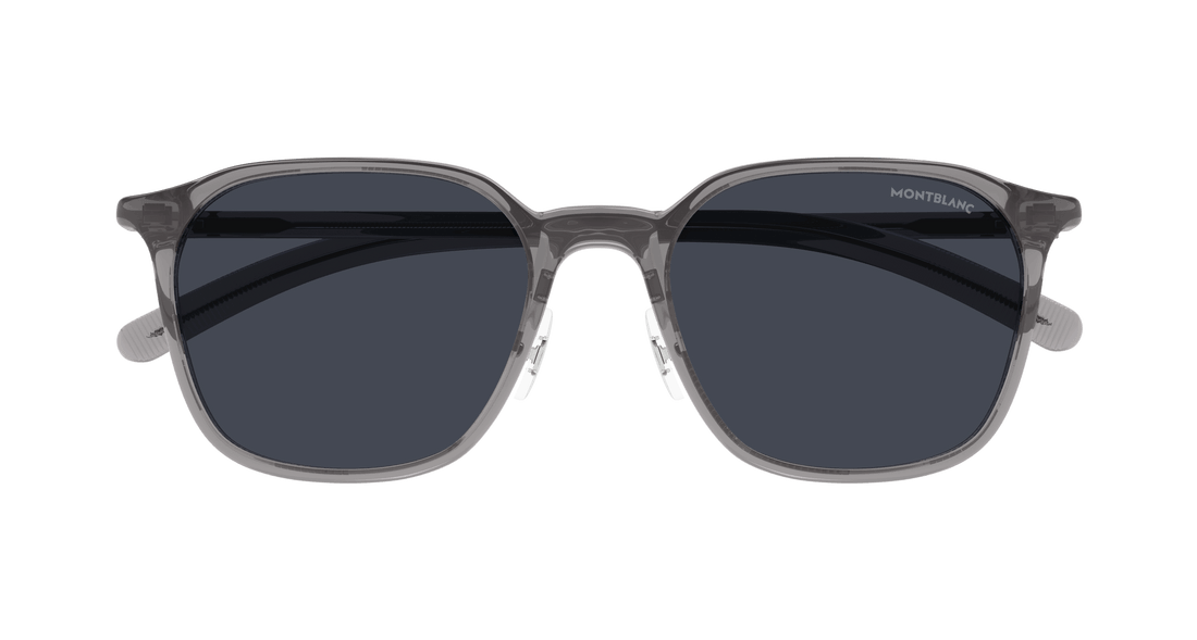 Zonnebrillen montblanc mb0420sk 004 gris round masculino maat 55mm - Detailaanzicht