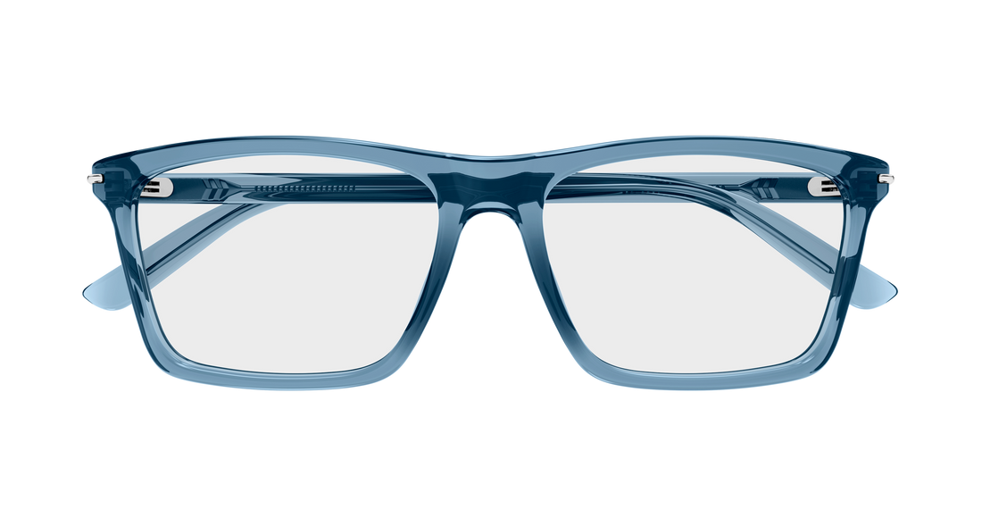 Brillen gucci gg1445o 011 azul rectangular / squared masculino größe 56mm - Detailansicht