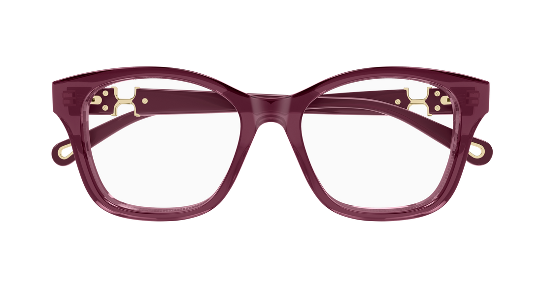 Briller chloé ch0334o 005 burdeos cat eye femenino størrelse 50mm - Detaljeret visning