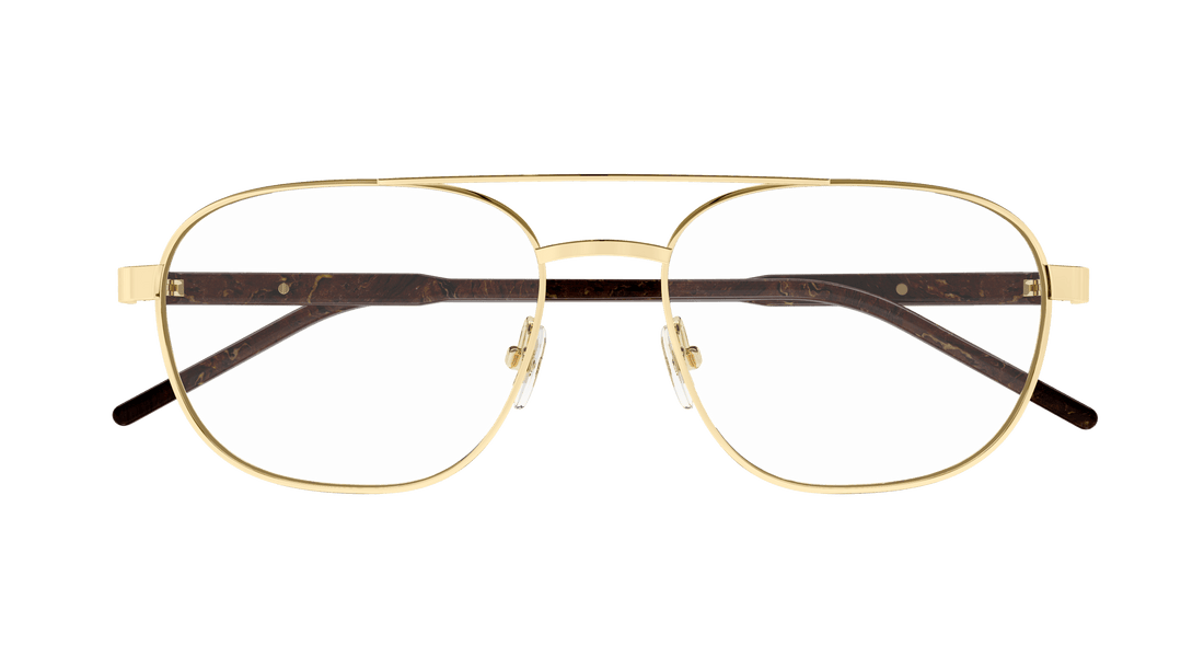 Brillen gucci gg1800o 003 dorado square masculino größe 56mm - Detailansicht