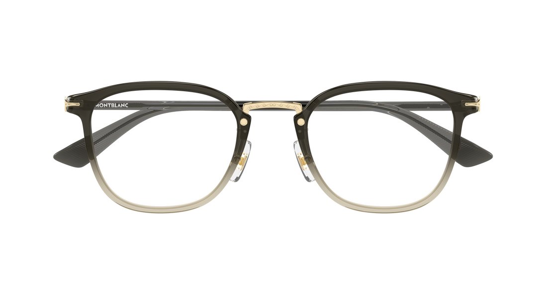 Gafas graduadas montblanc mb0440oa 005 gris round/oval/panthos masculino talla 50mm - Vista de detalle